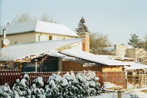 Winter Flat Roof
